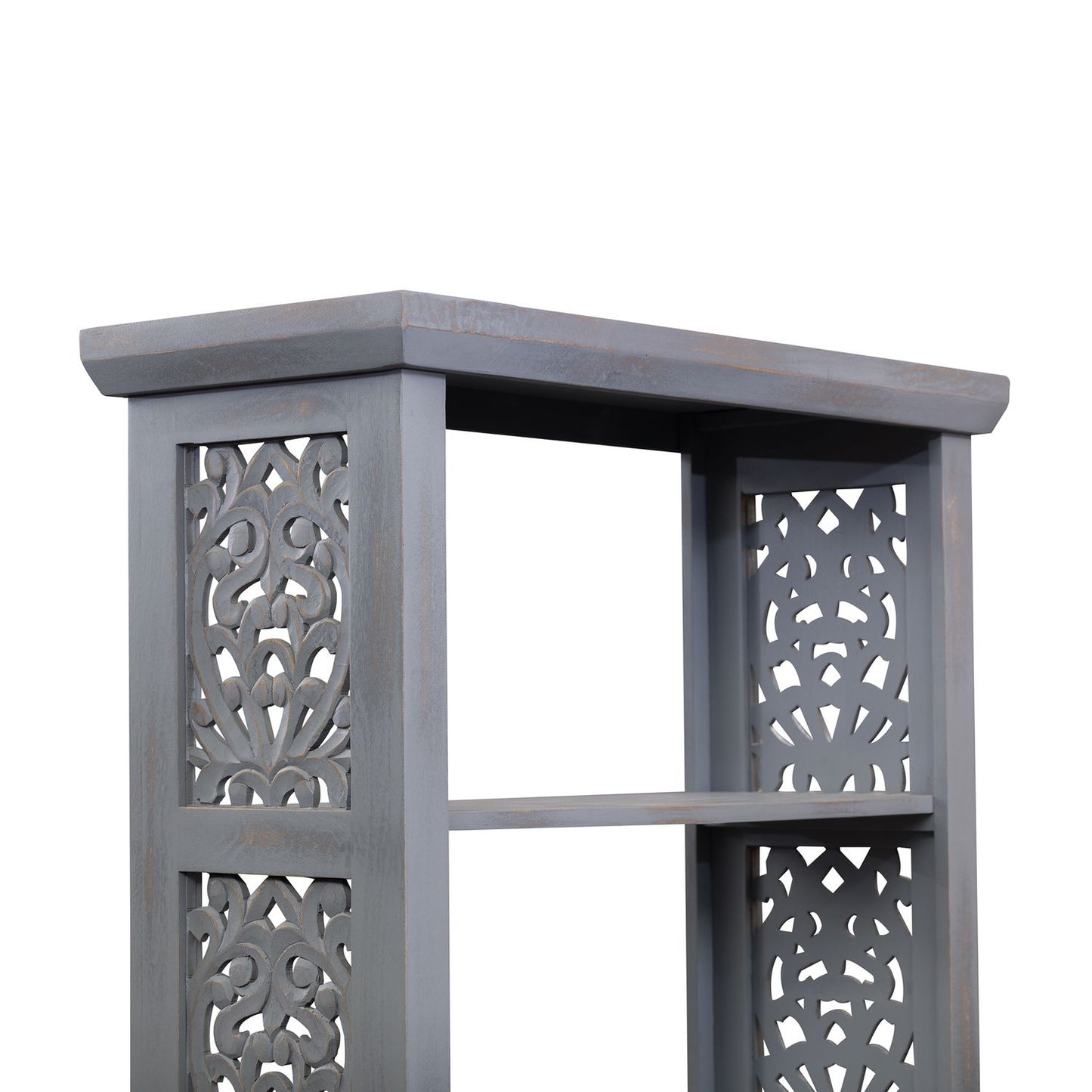 Trellis Lane - Accent Bookcase- Grey