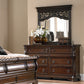 King Sleigh Bed, Dresser & Mirror