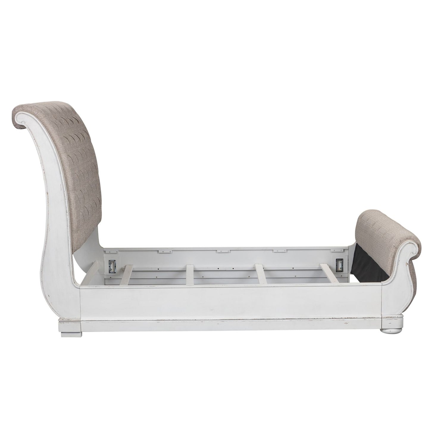 King California Upholstered Sleigh Bed