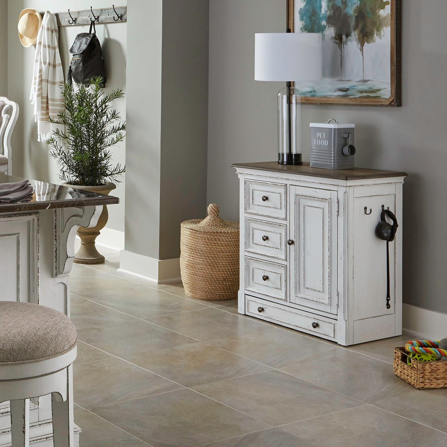 Magnolia Manor - Pet Feeder Cabinet