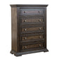 King Panel Bed, Dresser & Mirror, Chest