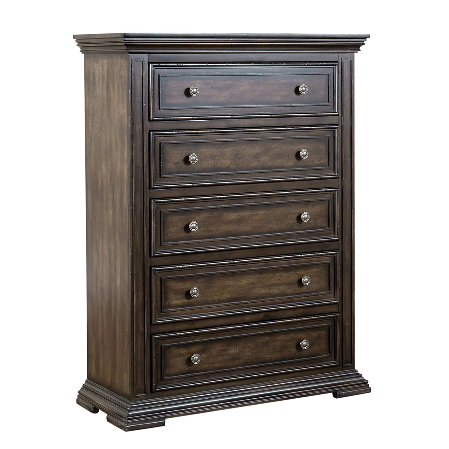 King Panel Bed, Dresser & Mirror, Chest, Night Stand