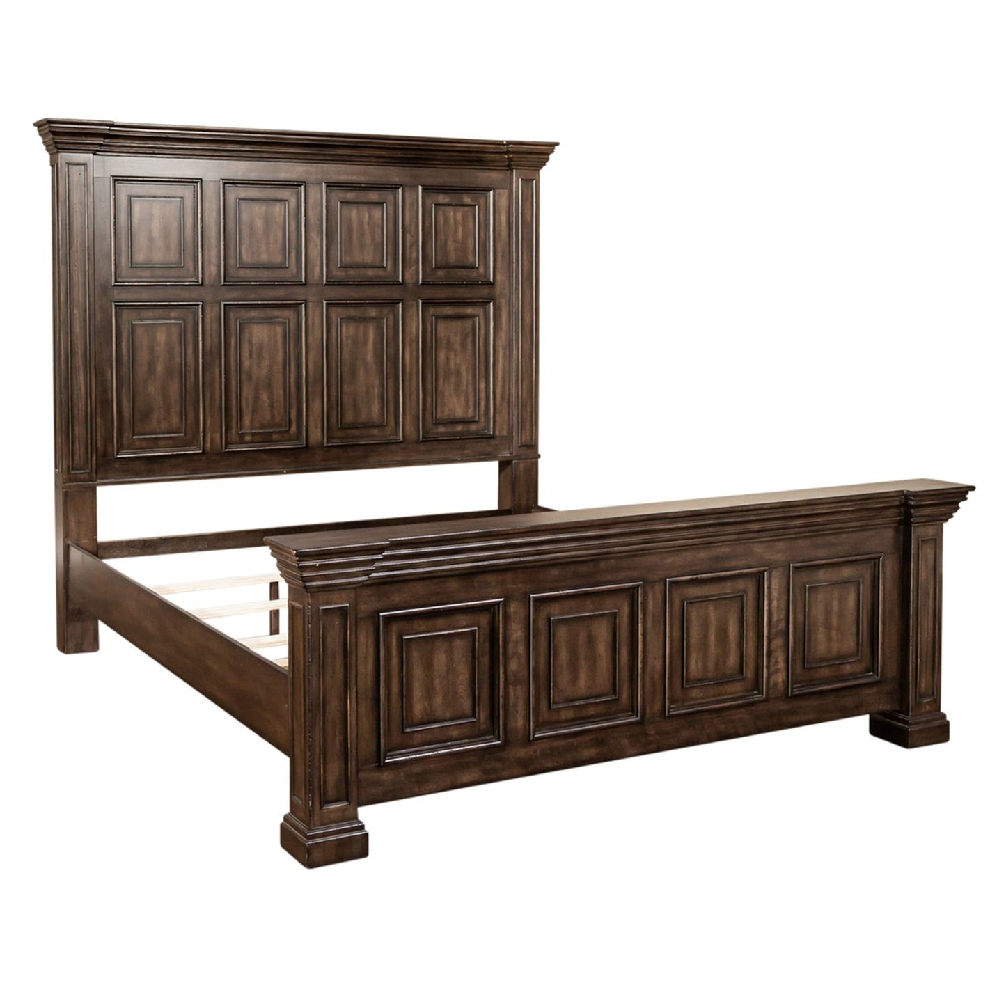 King Panel Bed, Dresser & Mirror, Night Stand