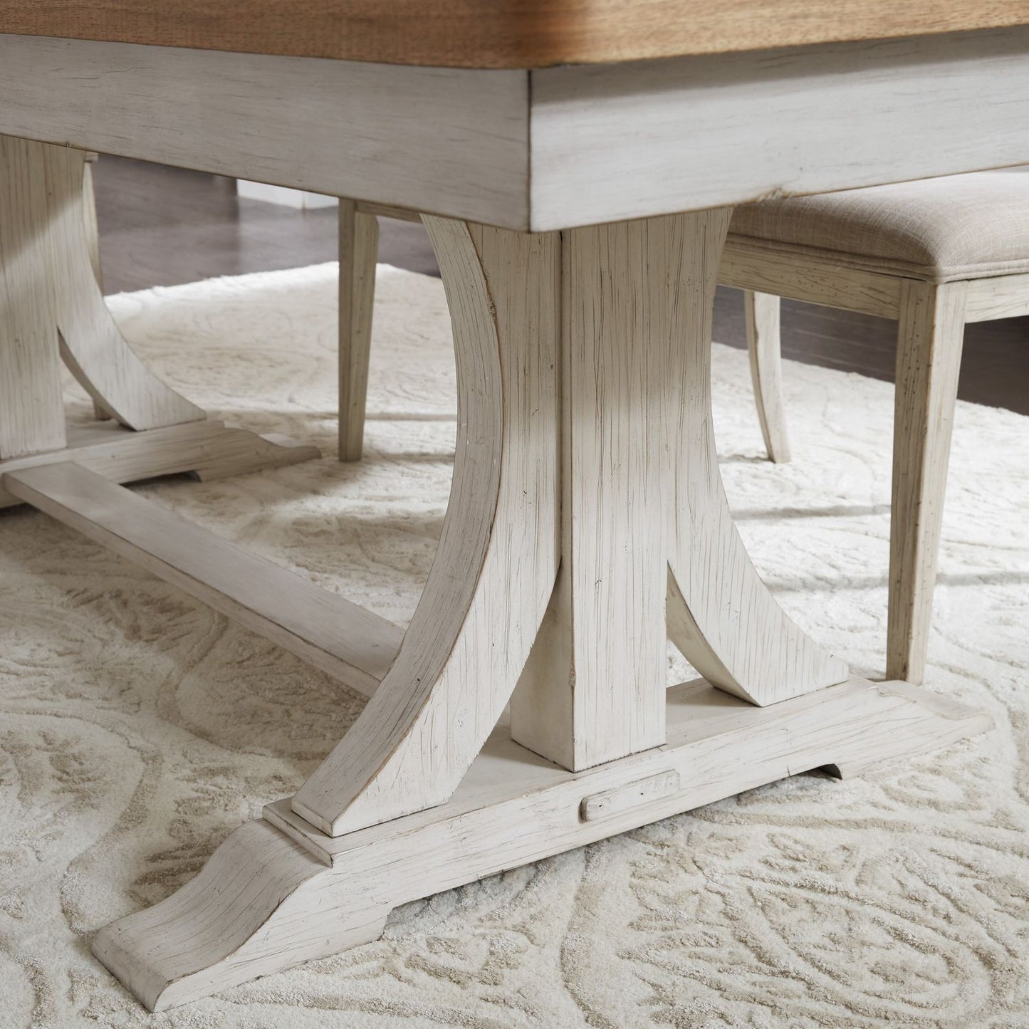 7 Piece Trestle Table Set