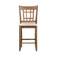 24 Inch Lattice Back Counter Chair