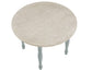 Darcy 42″ Round Dining Table, Mint Green and Parchment Finish