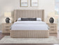 Henry 65″ 6-Drawer Reeded Dresser, Tan Finish