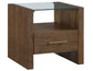 Garland Glass Top End Table