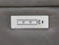 Daniel Triple Power Home Theater Leather Reclining Console Loveseat, Built-in Speakers, Heat and Massage