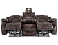 Oportuna Dual-Power Reclining Sofa w/Drop-Down Table