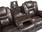 Oportuna Dual-Power Reclining Sofa w/Drop-Down Table