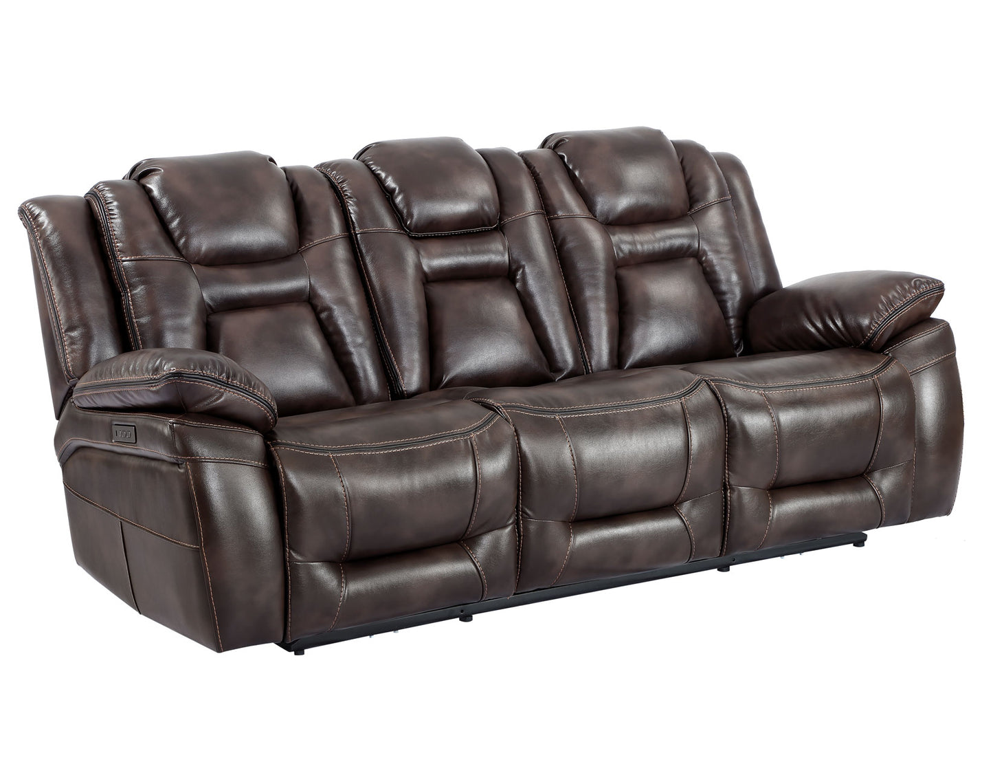 Oportuna Dual-Power Reclining Sofa w/Drop-Down Table