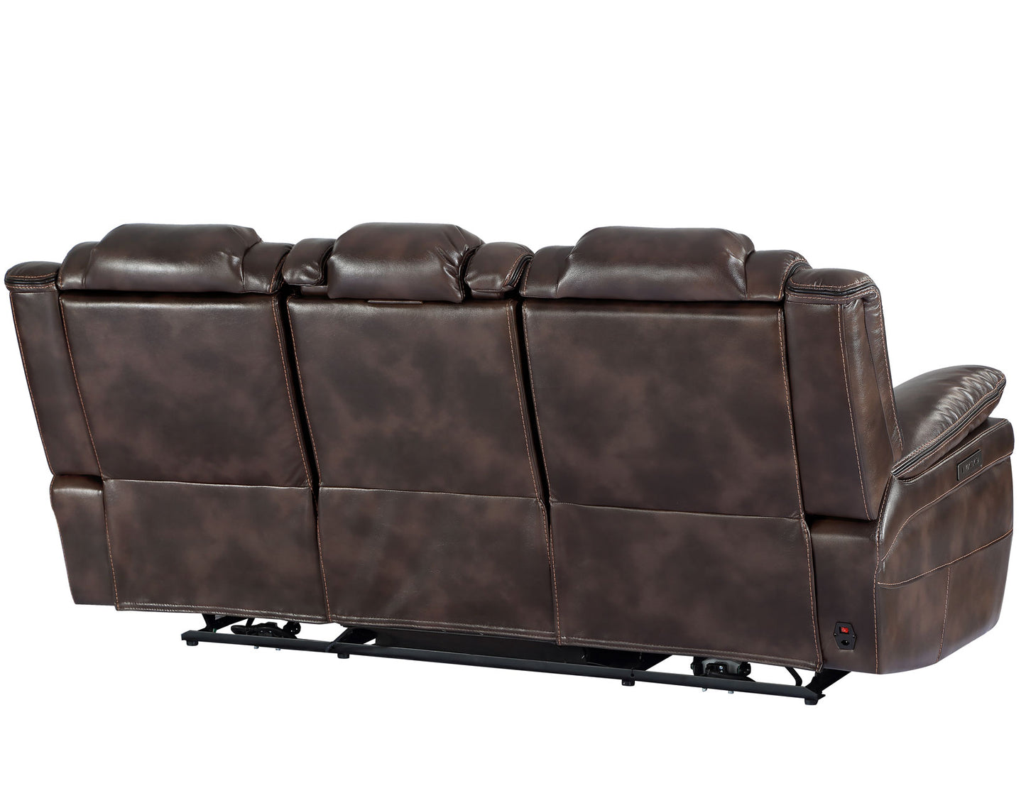 Oportuna Dual-Power Reclining Sofa w/Drop-Down Table