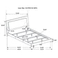 Felicity 4-piece Eastern King Bedroom Set White High Gloss - Discount Furniture Connection