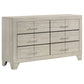 Trenton 4-piece Eastern King Bedroom Set Rustic Cream - Discount Furniture Connection