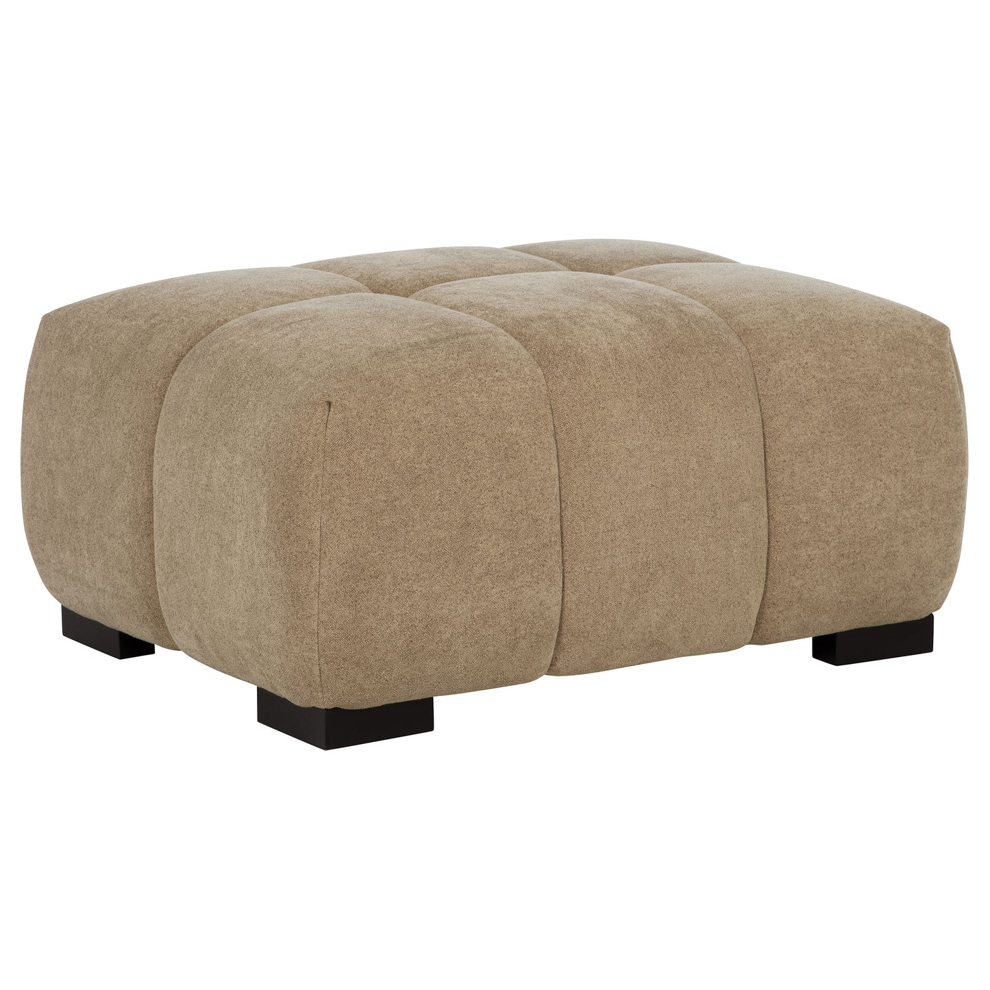 Octavia Upholstered Rectangular Ottoman Camel - Discount Furniture Connection