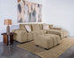 Octavia Upholstered Rectangular Ottoman Camel - Discount Furniture Connection