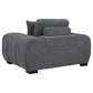 Octavia Upholstered Track Arm Accent Chair Charcoal Grey - Discount Furniture Connection
