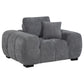 Octavia Upholstered Track Arm Accent Chair Charcoal Grey - Discount Furniture Connection