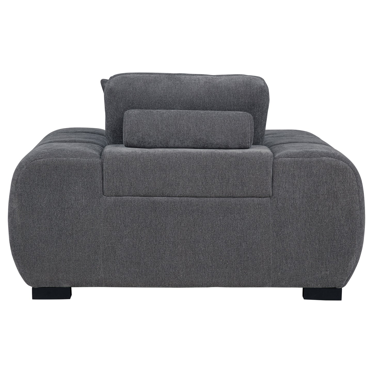 Octavia Upholstered Track Arm Accent Chair Charcoal Grey - Discount Furniture Connection