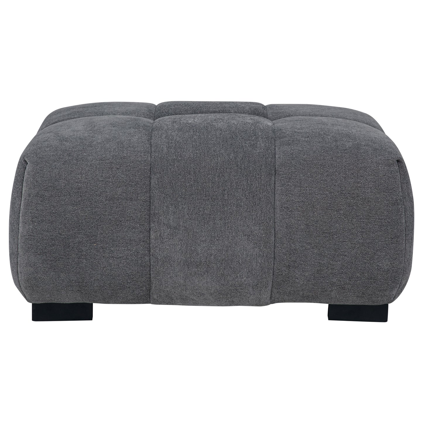 Octavia Upholstered Rectangular Ottoman Charcoal Grey - Discount Furniture Connection