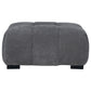 Octavia Upholstered Rectangular Ottoman Charcoal Grey - Discount Furniture Connection