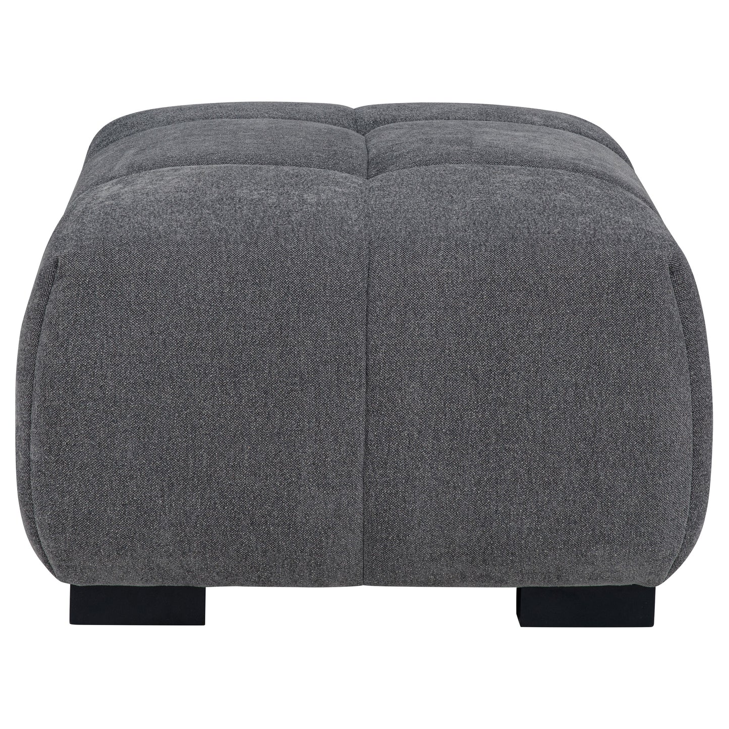 Octavia Upholstered Rectangular Ottoman Charcoal Grey - Discount Furniture Connection