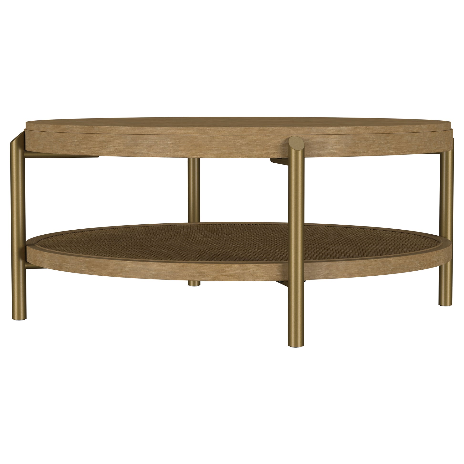 Arini 2-piece Round Coffee and End Table Set Sand Wash - Discount Furniture Connection
