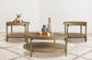 Arini 3-piece Round Coffee and End Table Set Sand Wash - Discount Furniture Connection