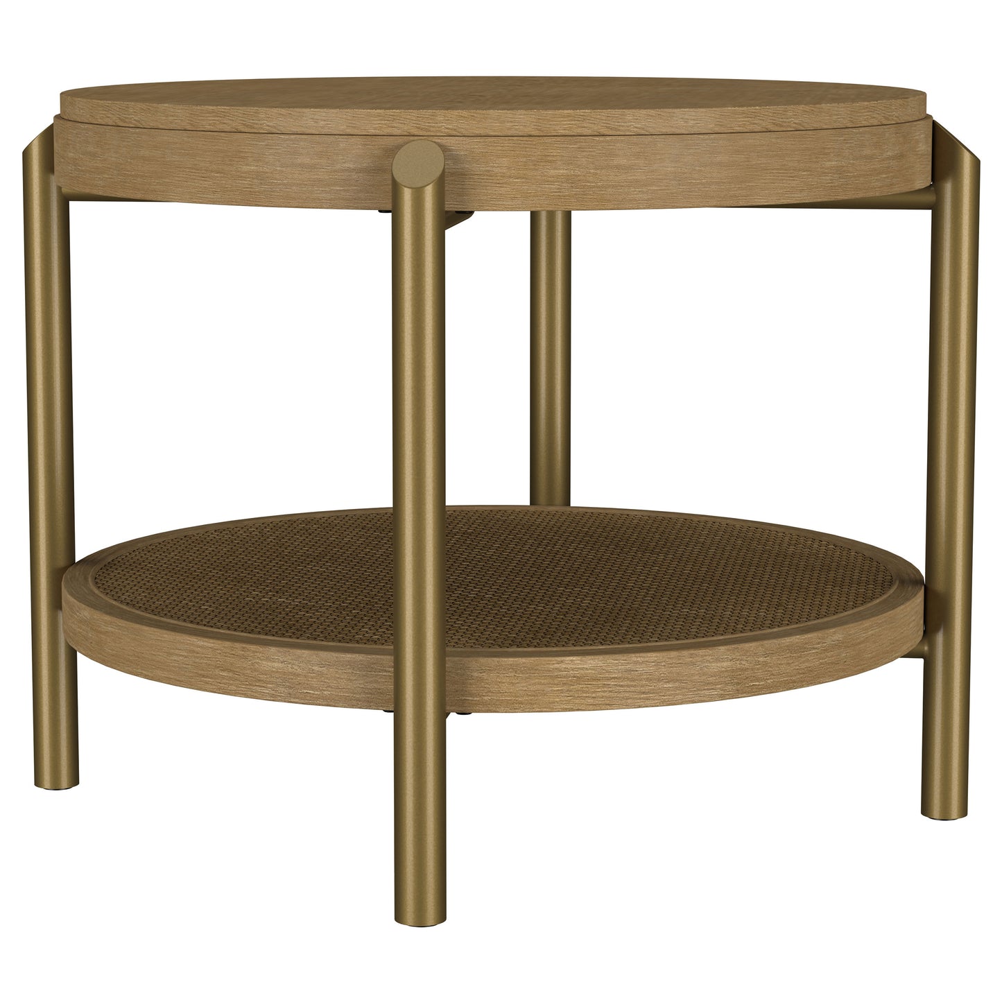 Arini 3-piece Round Coffee and End Table Set Sand Wash - Discount Furniture Connection