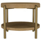 Arini 3-piece Round Coffee and End Table Set Sand Wash - Discount Furniture Connection