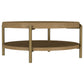 Arini 3-piece Round Coffee and End Table Set Sand Wash - Discount Furniture Connection