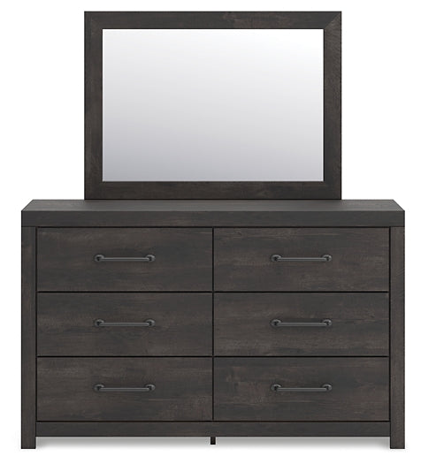 Hollivern Dresser and Mirror - Discount Furniture Connection