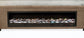 Senna Upholstered Eastern King Audio Flame Visualizer Bed Brown - Discount Furniture Connection
