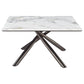 Carvell Square Sintered Stone Top Coffee Table Mirage White - Discount Furniture Connection