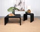 Cahya 2-piece Rattan Coffee and End Table Set Black - Discount Furniture Connection