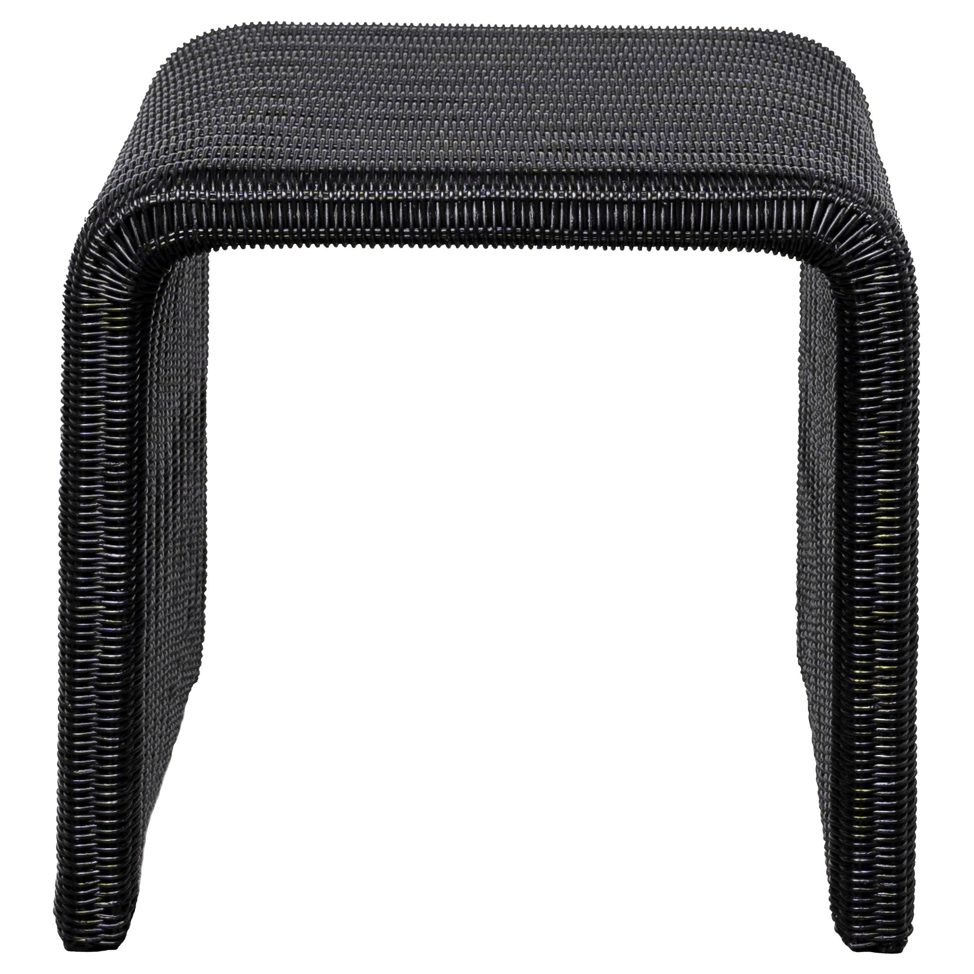 Cahya 2-piece Rattan Coffee and End Table Set Black - Discount Furniture Connection