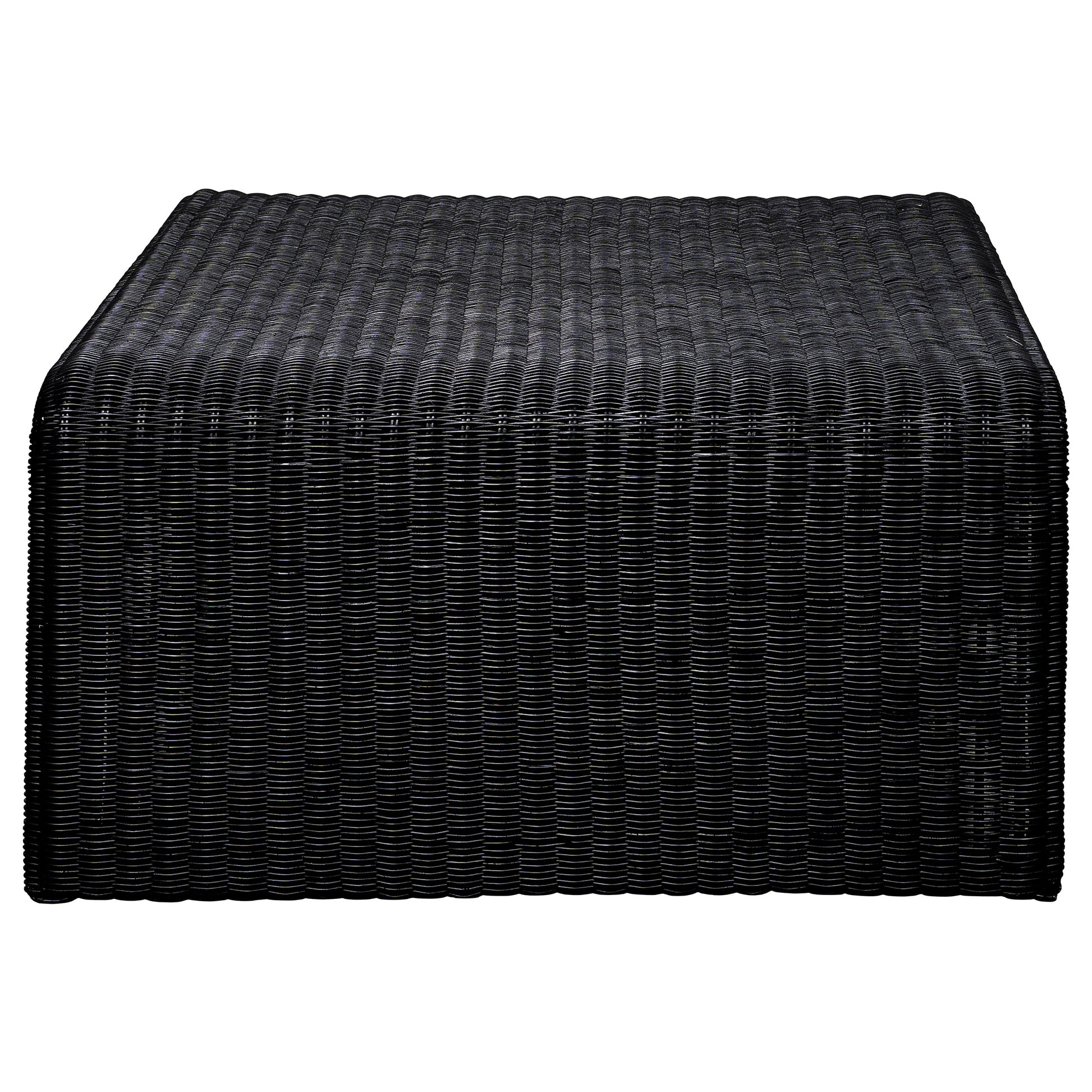 Cahya 2-piece Rattan Coffee and End Table Set Black - Discount Furniture Connection