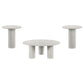 Astoria 3-piece Marble Coffee and End Table Set White - Discount Furniture Connection