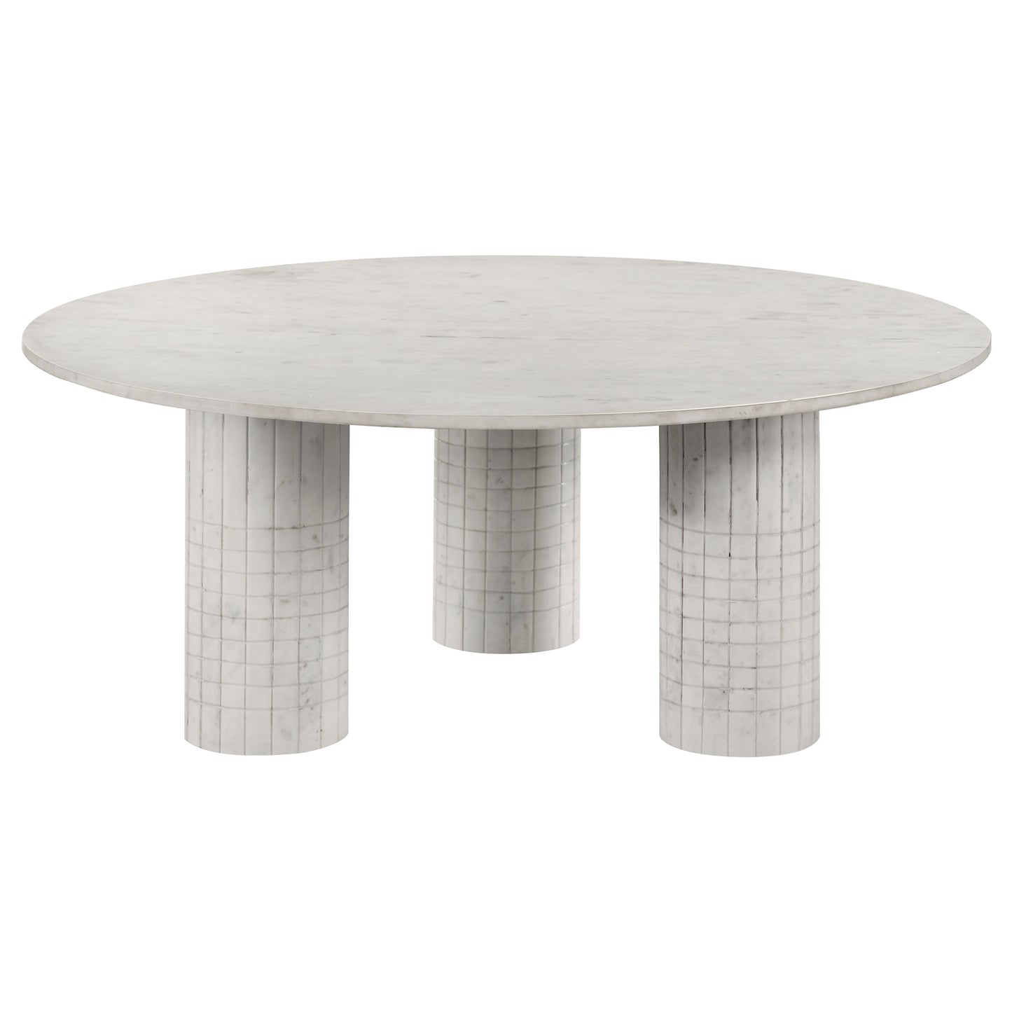 Astoria 3-piece Marble Coffee and End Table Set White - Discount Furniture Connection