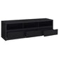 Rutland 78-inch 3-drawer TV Stand Media Console Black - Discount Furniture Connection