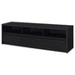 Rutland 78-inch 3-drawer TV Stand Media Console Black - Discount Furniture Connection
