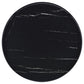 Briggs Round Marble Printed Glass Top End Table Black - Discount Furniture Connection