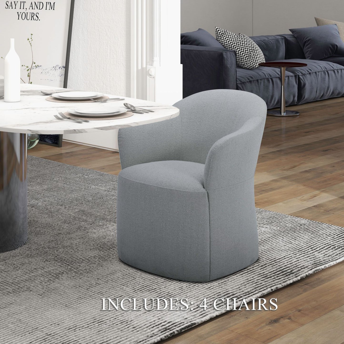 Sapphire Accent Dining Chairs - Set of 4