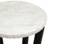 Chrissy 20″ Round White Marble End Table