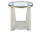 Wanda 24″ Round Glass Top End Table