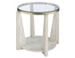 Wanda 24″ Round Glass Top End Table
