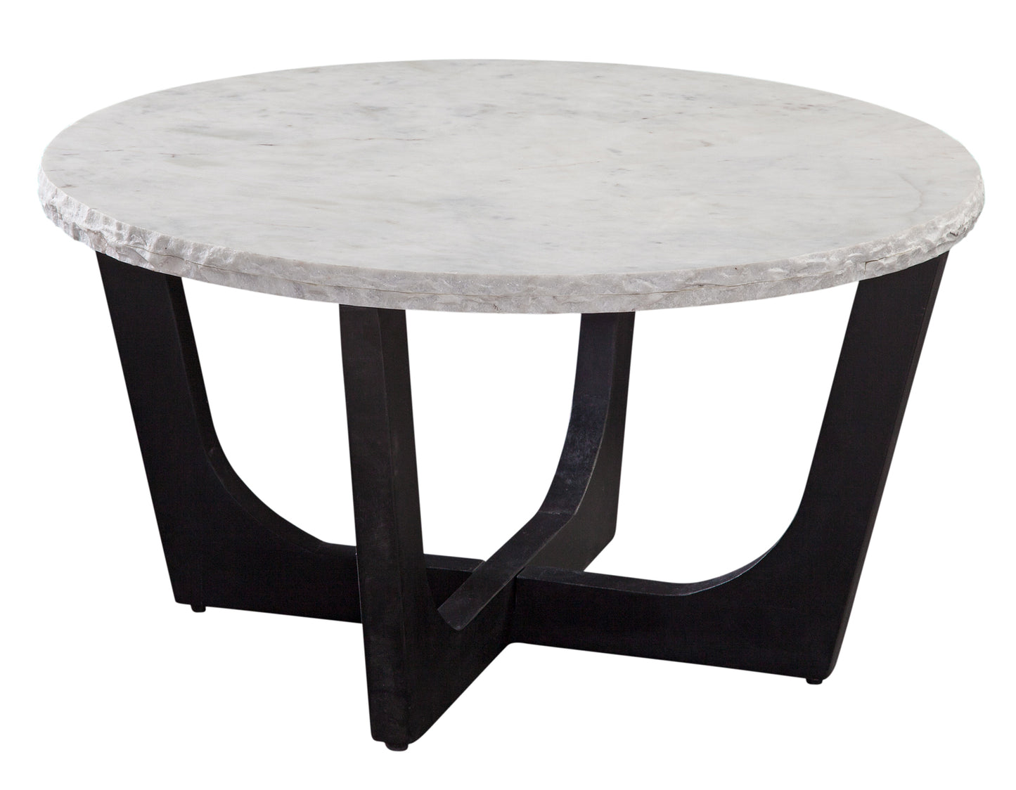 Chrissy 32″ Solid White Marble Top Coffee Table
