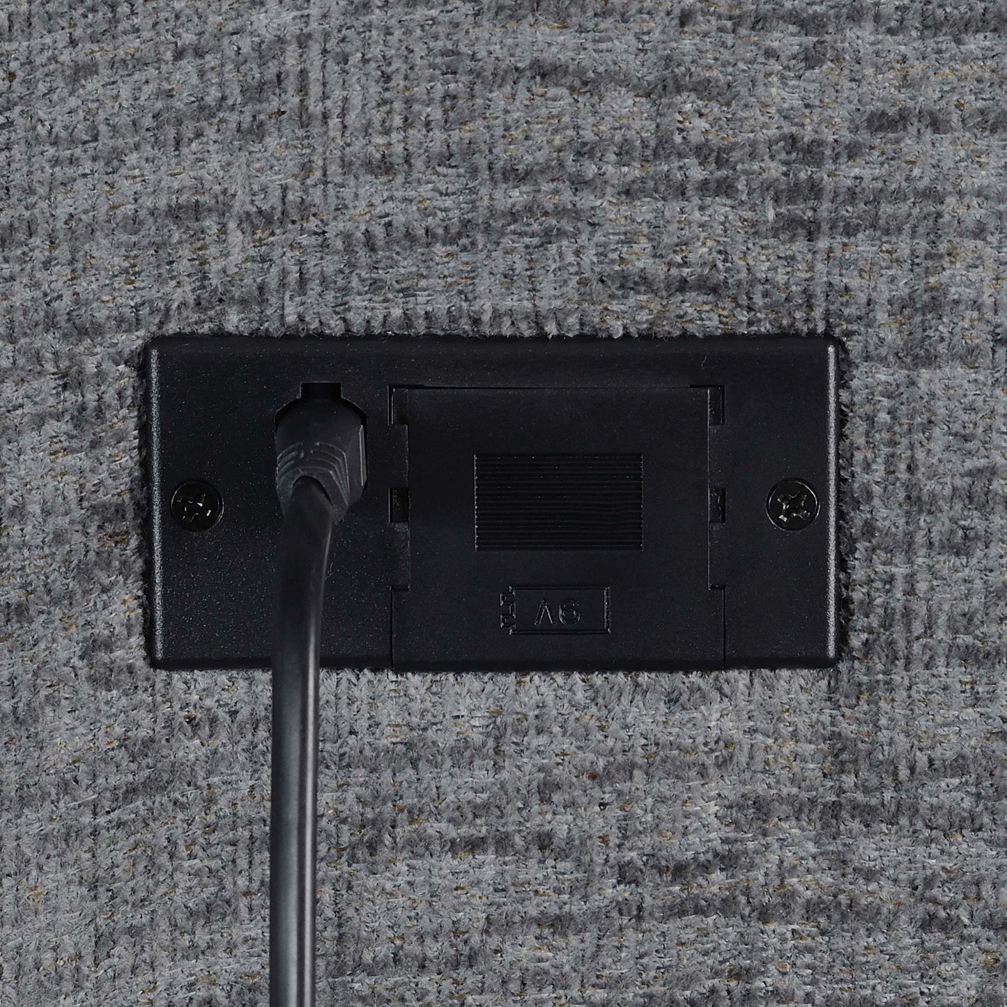 Bahrain Upholstered Power Sofa Charcoal - Discount Furniture Connection