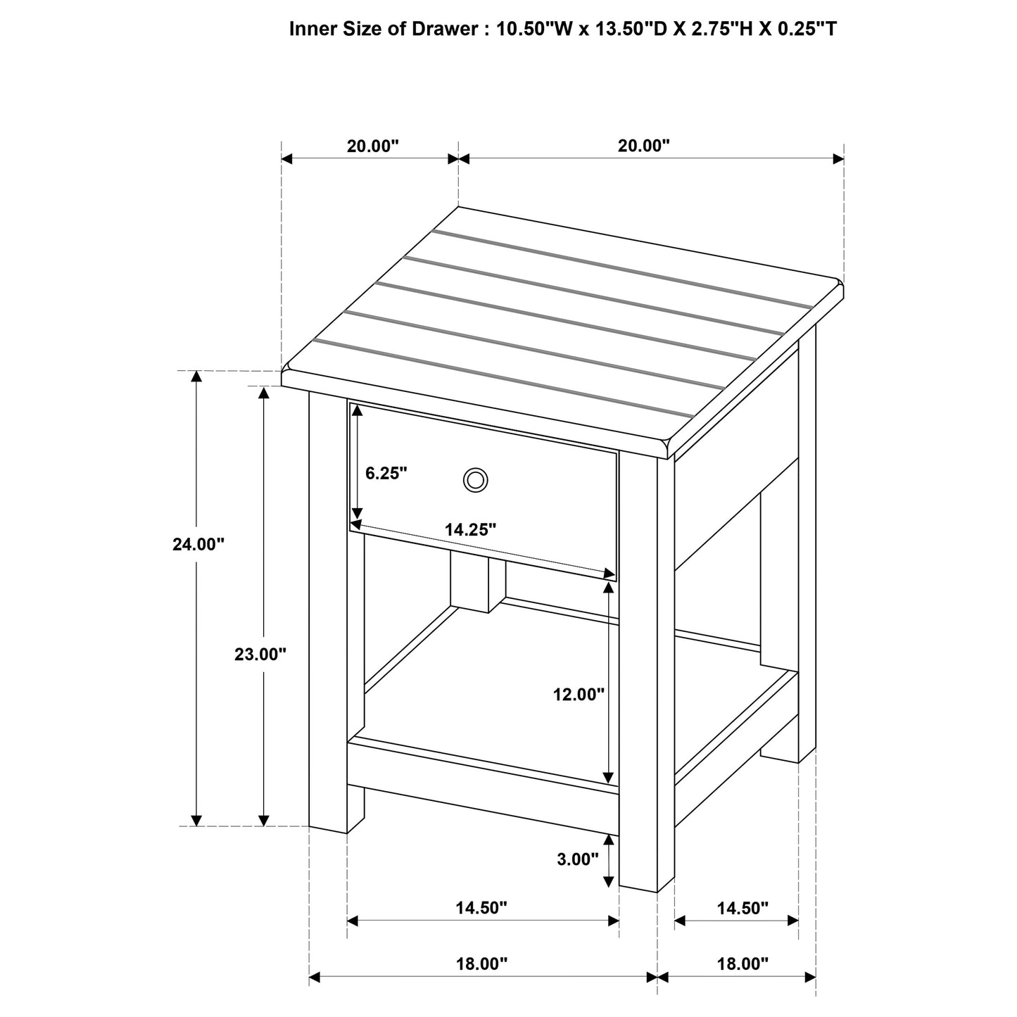 Payne 2-piece Coffee and 1-drawer End Table Set Java - Discount Furniture Connection